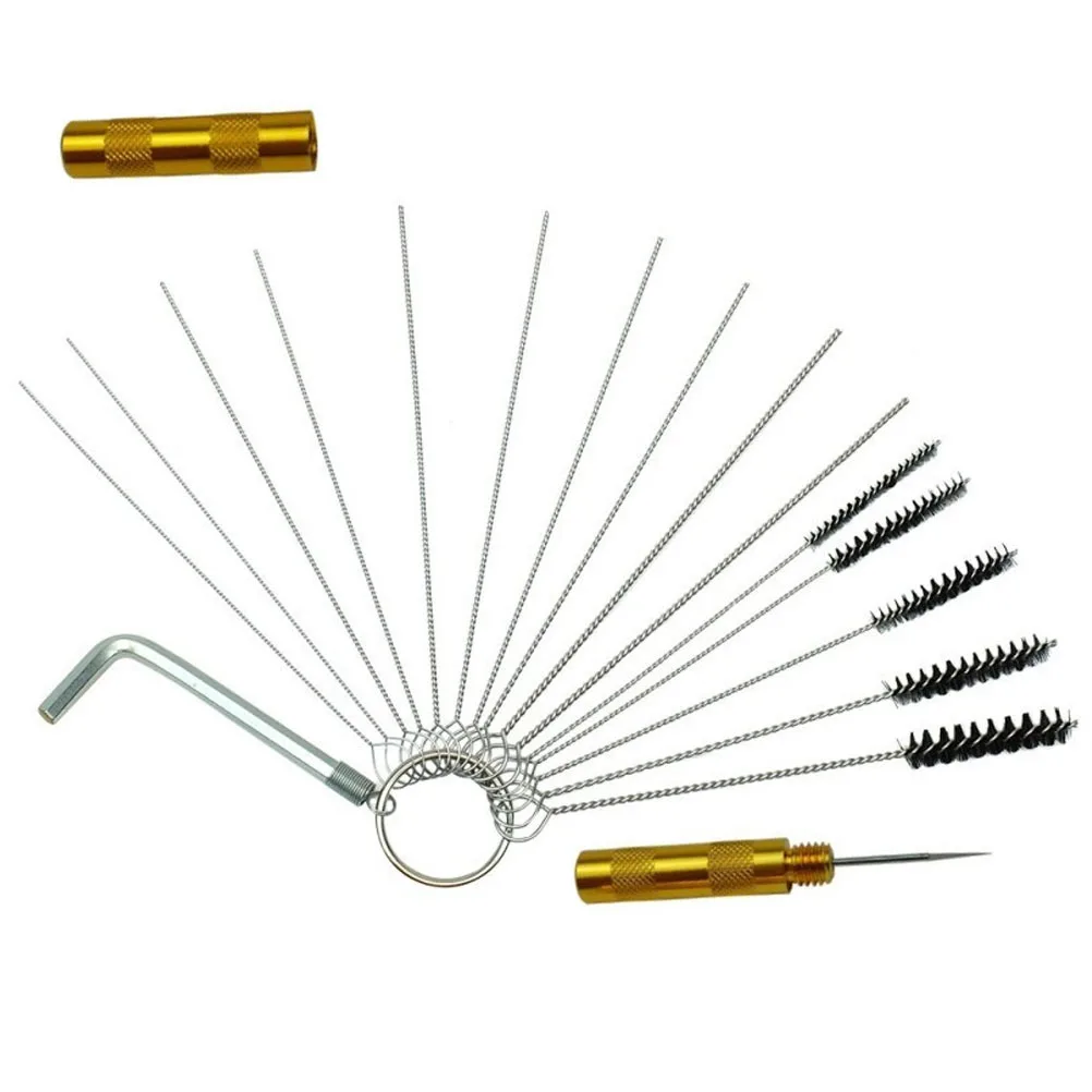 

1 set Paint Sprayer Cleaning Kit Stainless Steel Brushes For Airbrush Cleaner Tools Pipe Tube Cleaner With Storage Pouch