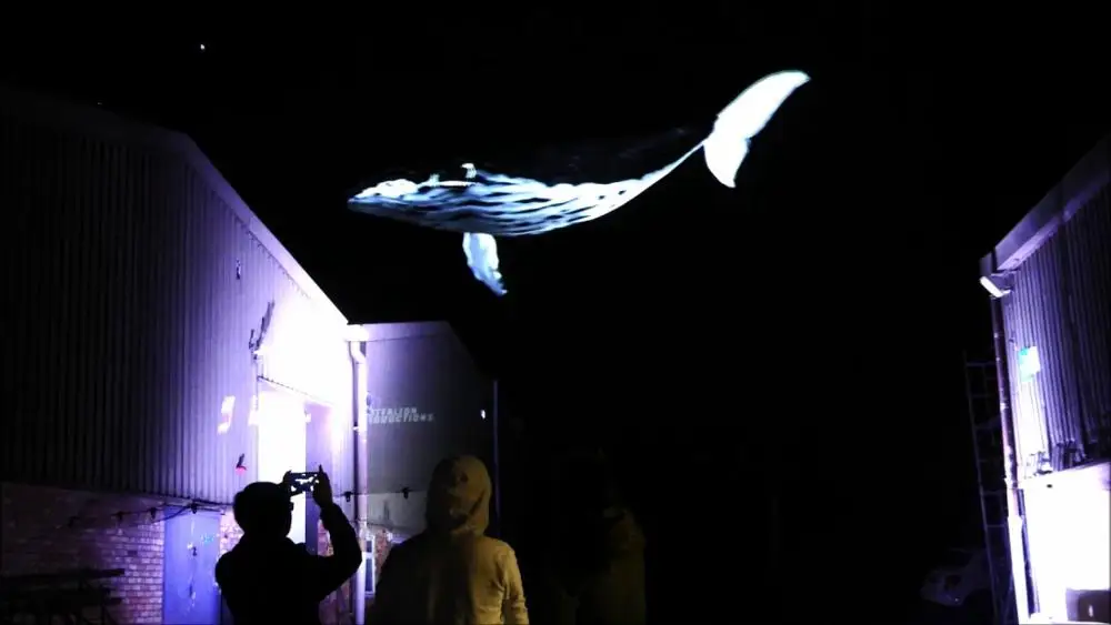 Hologrfico 3D Holograme Projection Mesh Screen Holo Net Portable Fireproof Polyamide for Holographic Show