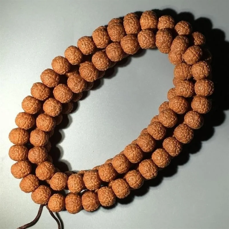Scale Pattern Small Vajra Bodhi 108 Men and Women, Wooden Buddhist Bead Bracelet