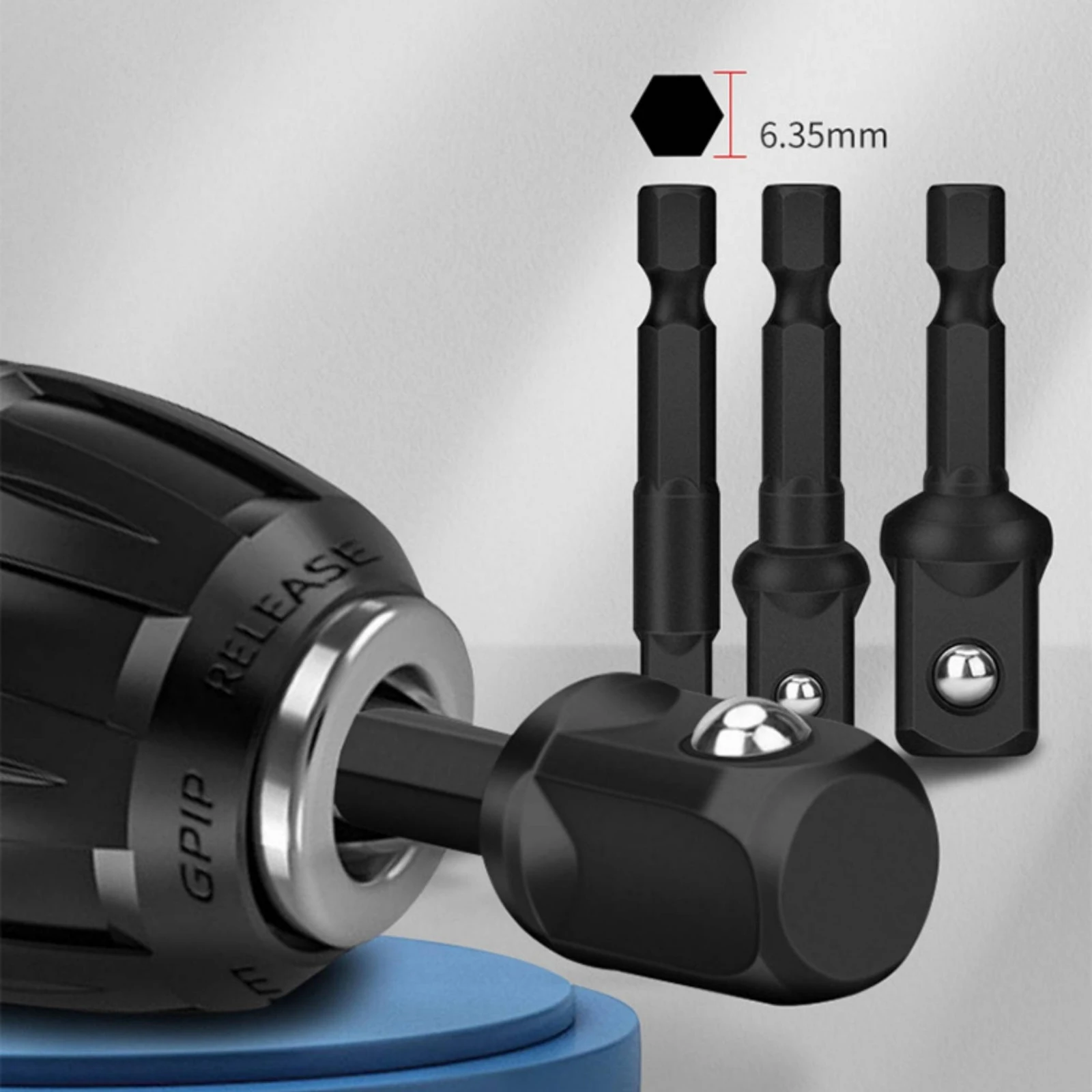 3 Pieces 1/2 Socket Adapter Cr-V Steel 3/8 Socket Adapter Power Tool Accessory Forged Compact for Screwdrivers view 2