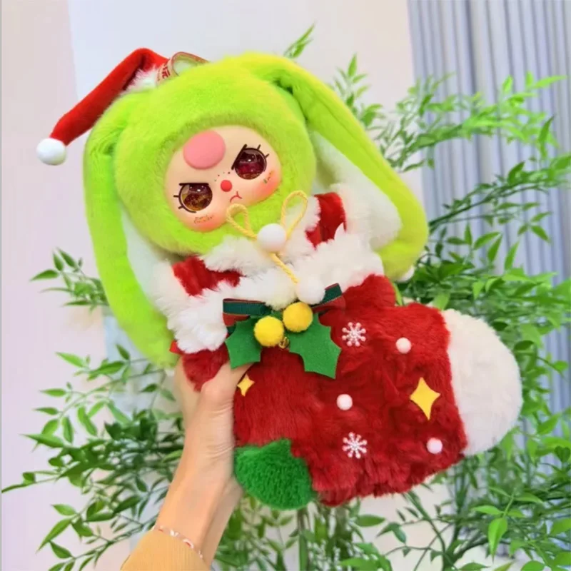 

Baby Three Doll Rabbit Christmas 400% Action Figurer Vinyl Face Doll Desktop Ornament Xmas Ornament Surprise Birthday Gift