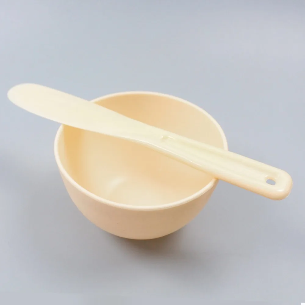 

Silicone Face Mask Mixing Bowl Set with Stirring Stick Soft Mask Bowl Wear-resistant DIY Facial Applicator Spatula