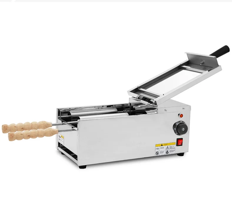 2 pçs lidar com chaminé bolo torrador máquina de pão novo 220v para nozes milho frutas água em padarias