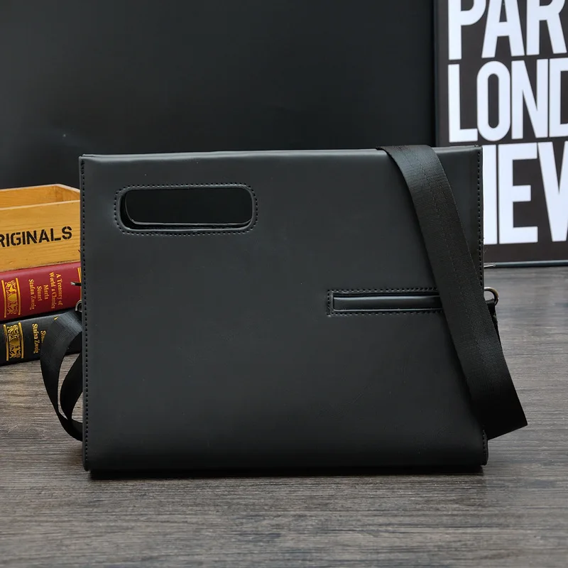 

Crazy Horse PU Leather Men Crossbody Bags Retro Man Side Bag Fashion Shoulder Bag Men Cluthes Bag