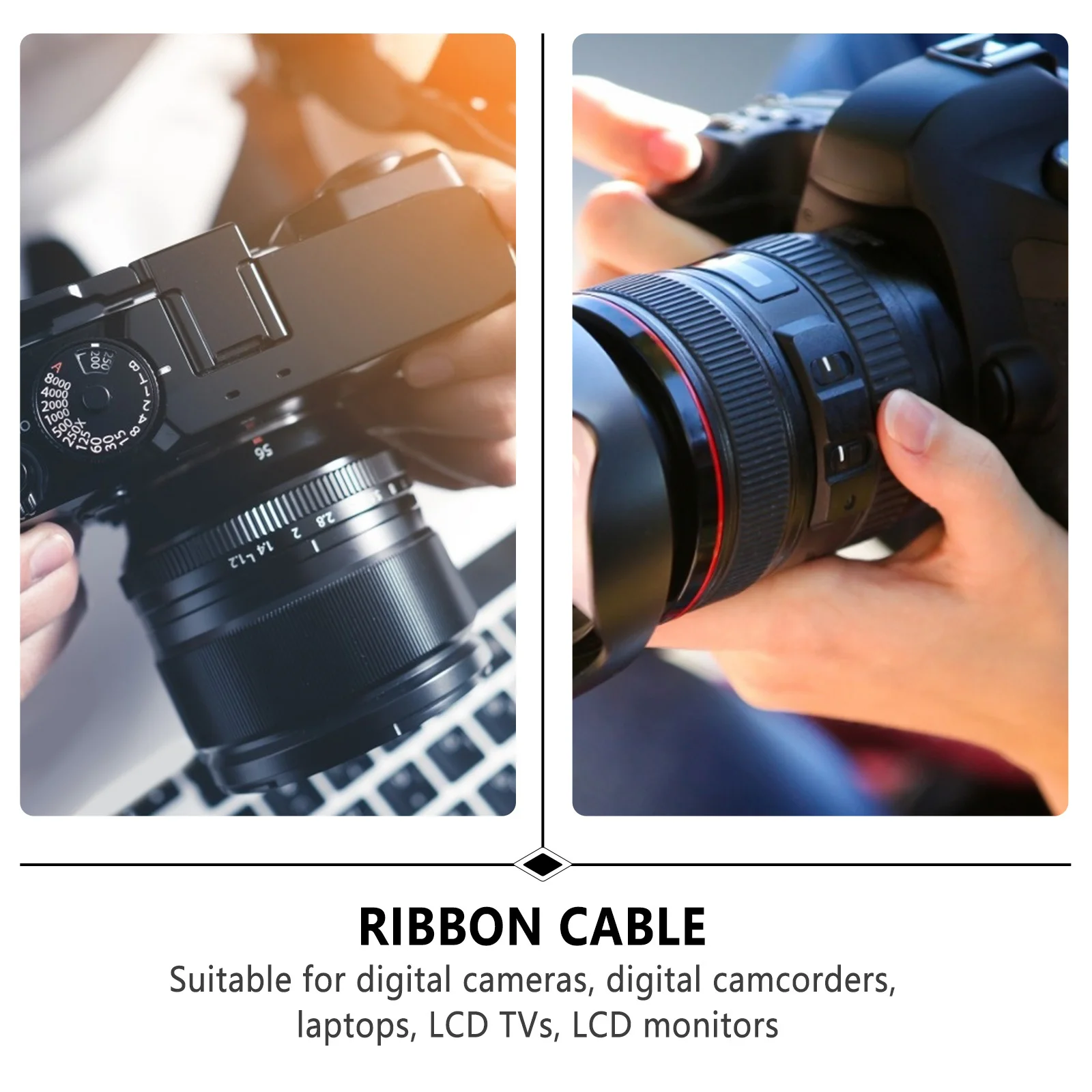 

4Pcs 16 Pin Idc Wire Flat Ribbon Cable 2.54mm Pitch Gray Cord Professional Use for Programmers Digital Camera Laptop