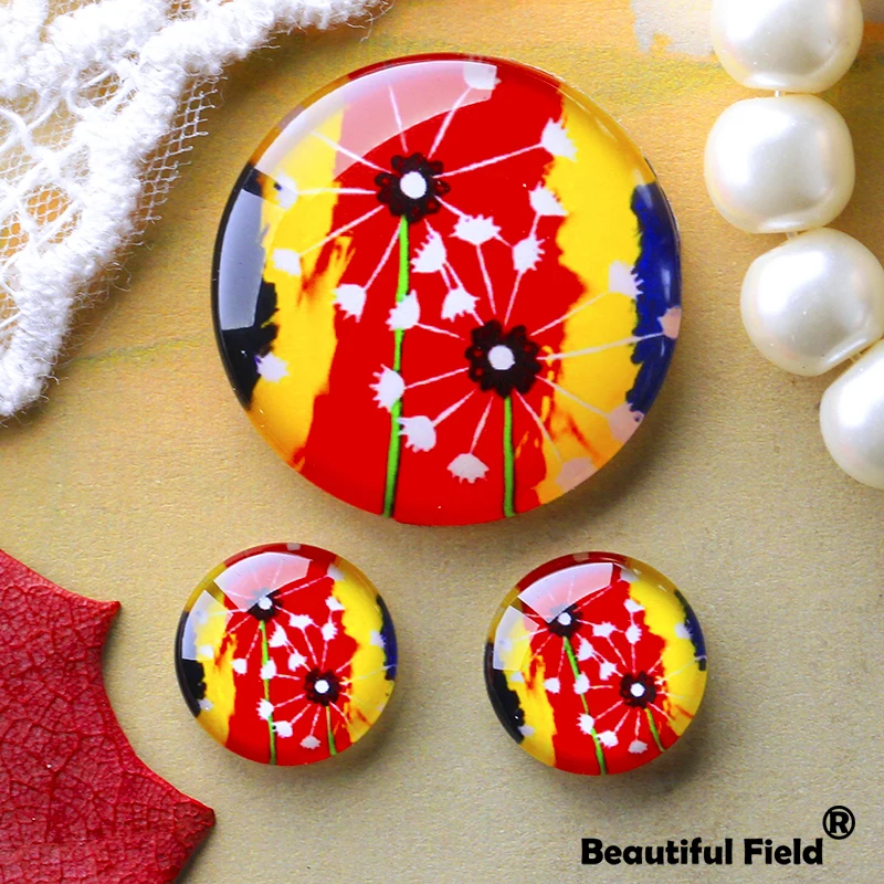 

12mm 25mm 14mm 16mm 18mm 20mm Photo Beautiful Glass Cabochons Round Cameo Set Handmade Settings Stone Nature NA034