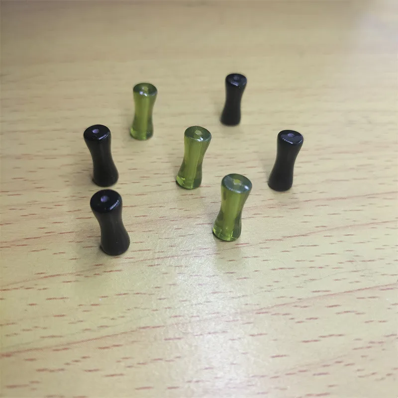 50 piezas de acrílico con nudo de bambú verde, cuentas sueltas de bambú, fabricación de colgantes, collar, pendiente, llavero, accesorios artesanales