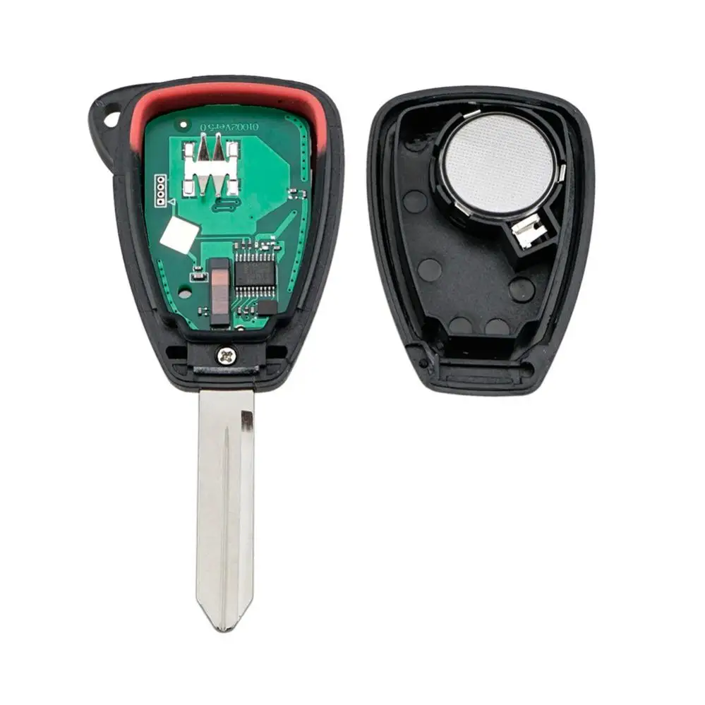3 + 1 Bottoni Chiave A Distanza Dell'automobile Fob Caso Borsette Misura per Jeep Compass 2012 2013 2014 2015 2016 315MHz ID46Chip OHT692713A Chiave Borsette