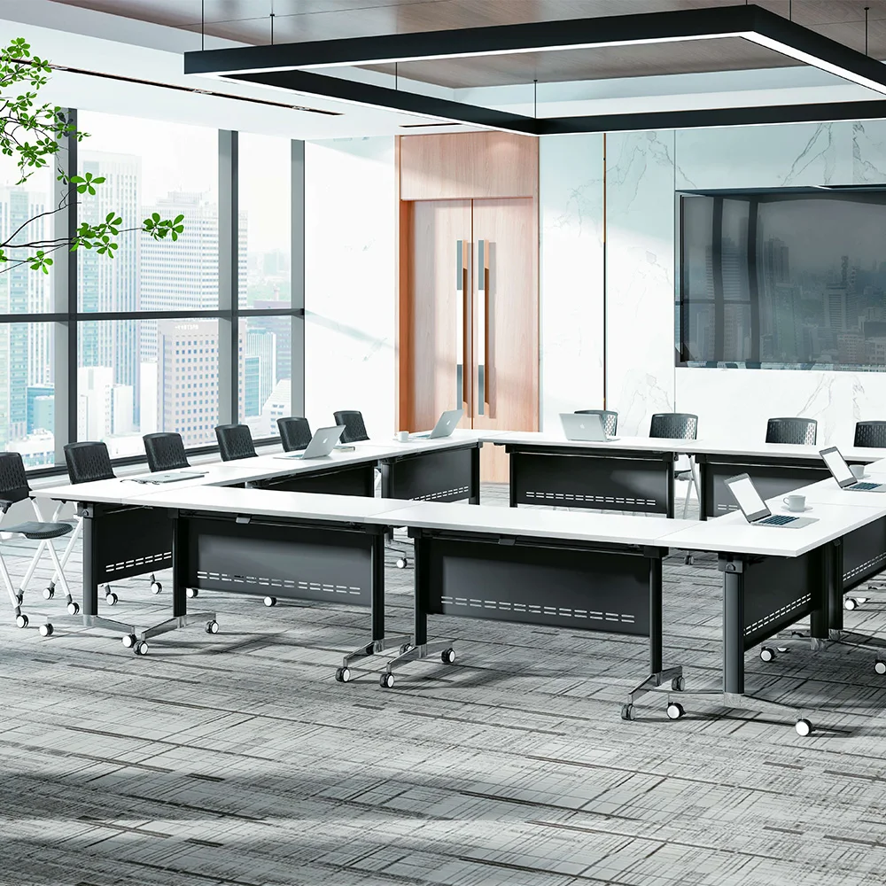 Modern Design School Activities Training Desk Office Folding Laptop Desk Bench Learning Desk