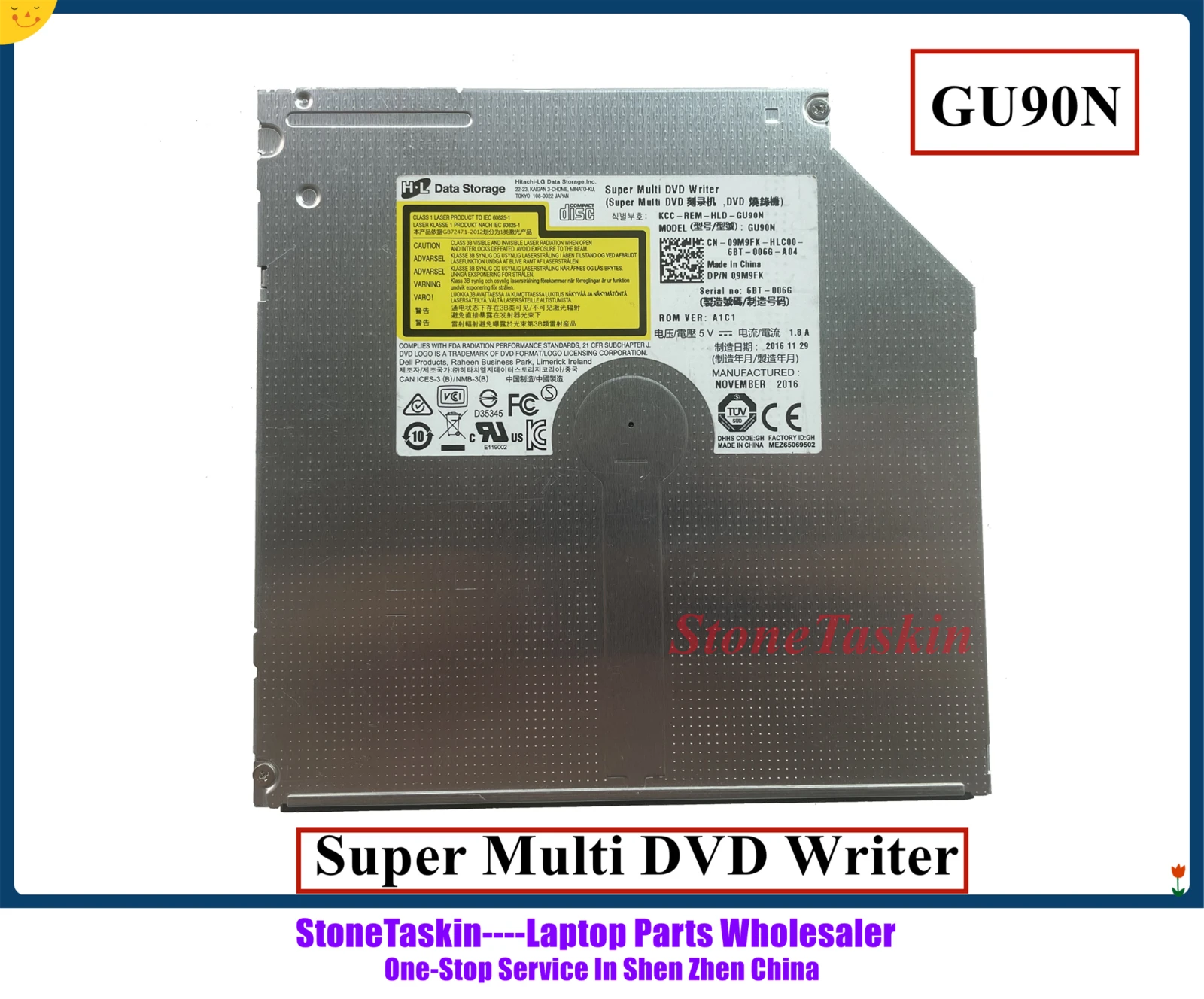 StoneTaskin original DVDRW Drive SATA 9.5mm GU90N super multi dvd writer For Dell Latitude E6320 E6330 E6420 E6430 E6520 E6530