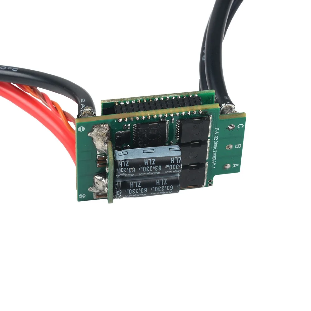 Fatjoy 12s-200a esc 48v controlador de velocidade eletrônico sem escova bidirecional de alta potência para barco tripulado hidrofólio