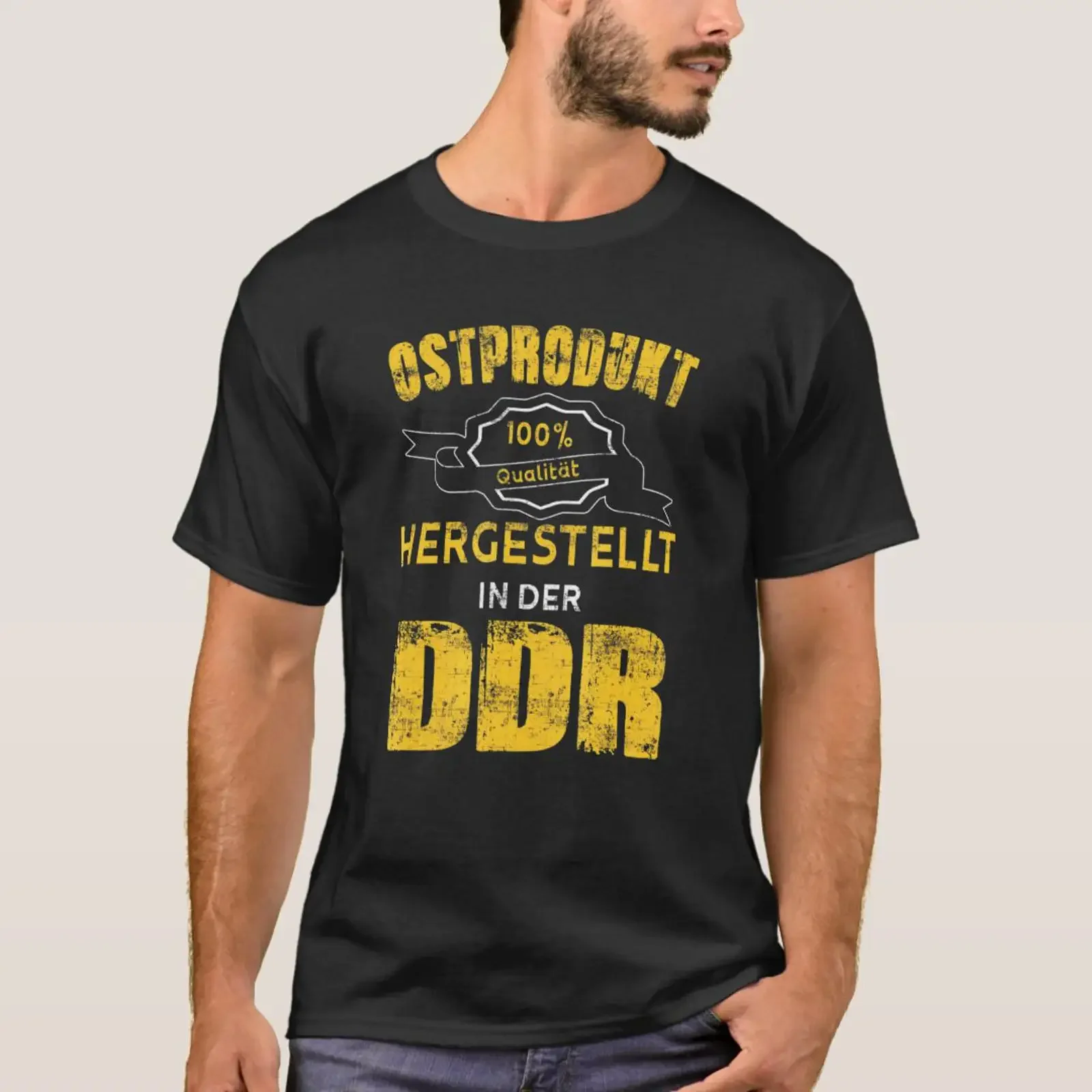 Camiseta Saxony Anhalt Moped East, producto fabricado en la República de Alemania Oriental, camiseta vintage lavada, cómoda y elástica, para uso diario