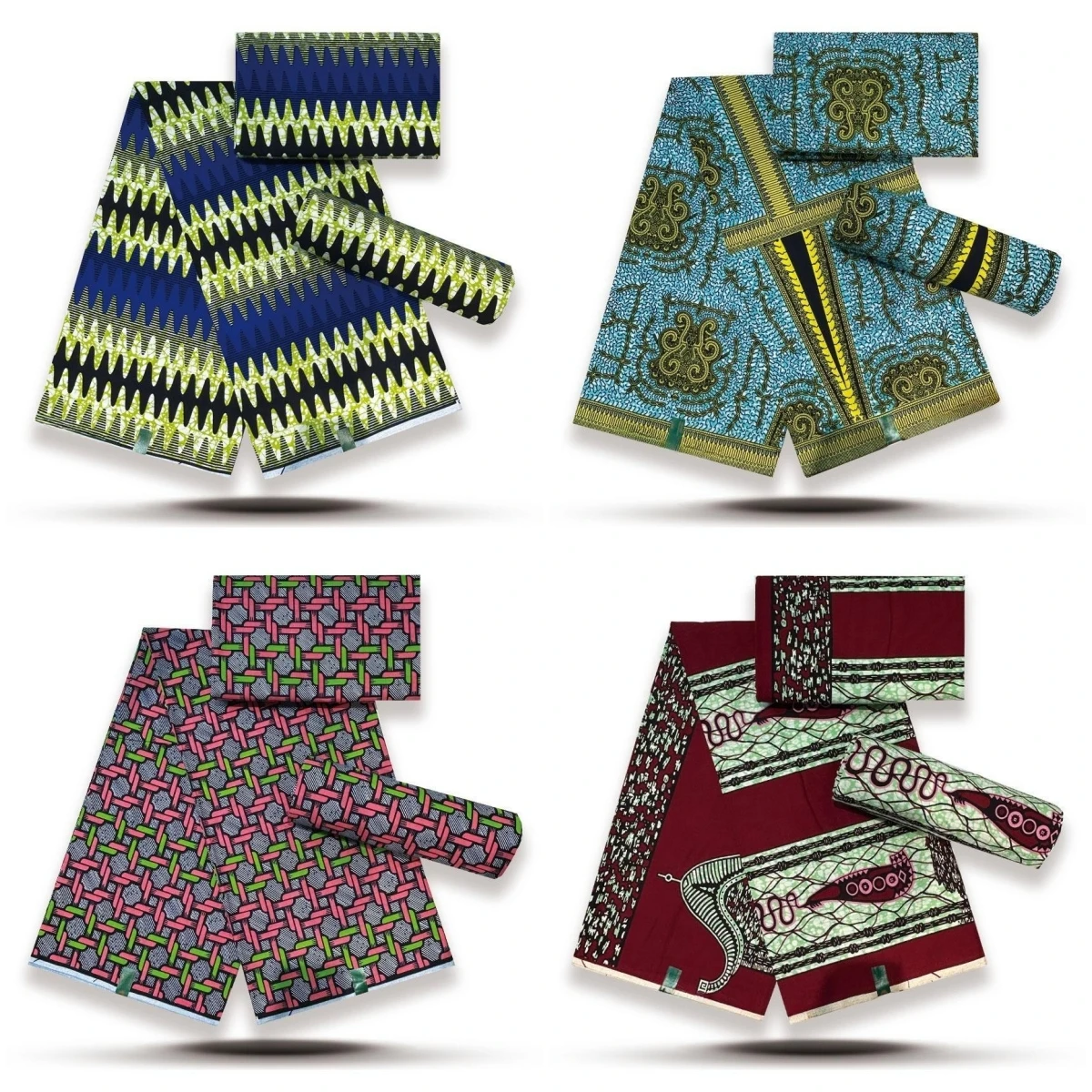 

New Soft Veritable African Wax Printed Fabric 6 yards, Fashionable 100% Cotton Nigeria Pagne Wax for Party Dress YG5-1221-2