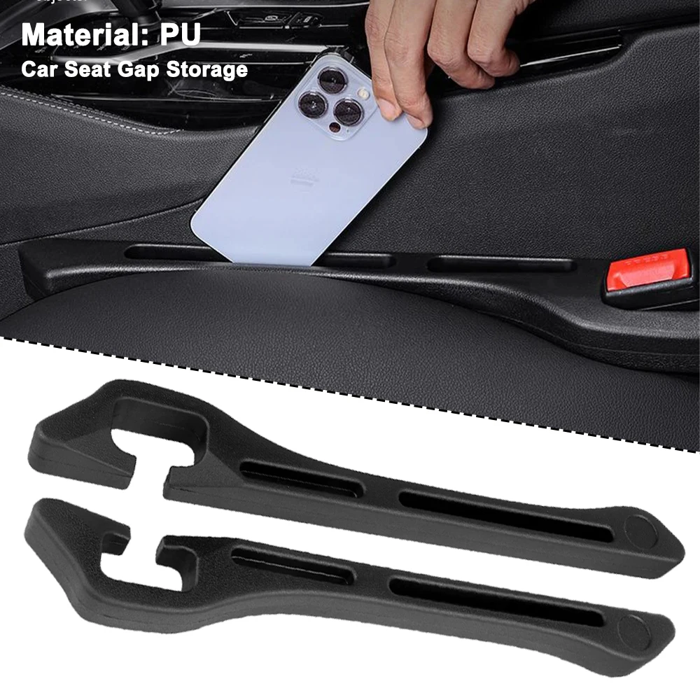 Universal Car Seat Gap Filler Organizer Side Seam Plug Strip PU Seat crevice storage Interior Accessories