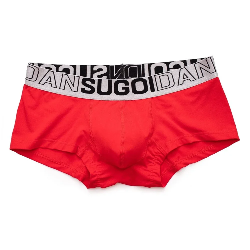 Men's Bulge Boxy Underwear Cotton Breathable Sweat Absorption Boxer Shorts Sexy Low-rise U Convex Pouch Trunks Sports Underpants