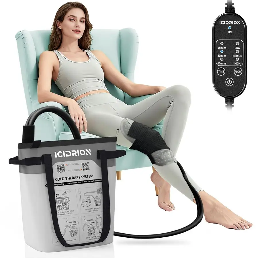 

Therapy Machine, Programmable Ice Machine for Knee After Surgery, Portable Knee Replacement Recovery System, Cryotherapy Pain Re