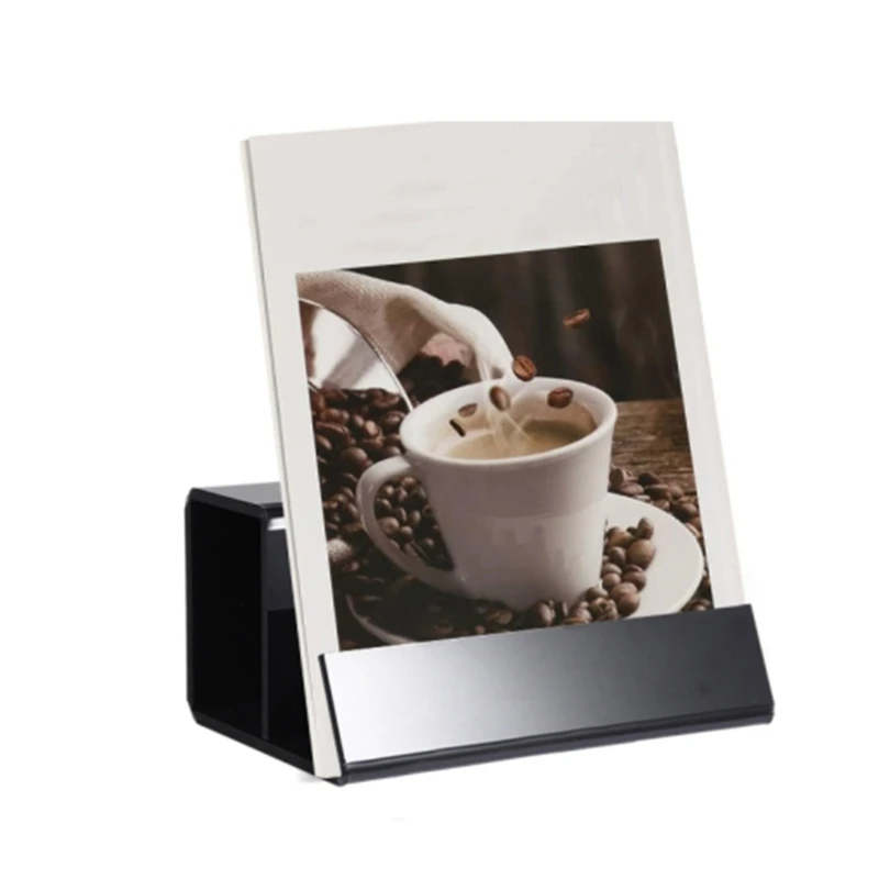 Hitam Bening Akrilik Pemegang Vinyls Record Bracket Display Stand Rak Album Rekaman