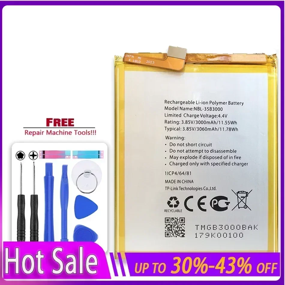 

NBL-35B3000 3000mAh Replacement Battery for TP-link Neffos C7 TP910A TP910C Mobile Phone Batteries Warranty + Track Code