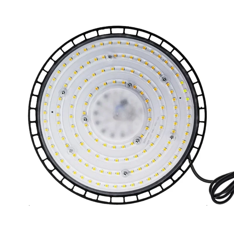 LED 100W 150W 200W UFO High Bay Light AC220V อลูมิเนียม 4000K Neutral Light/6500K Cool สีขาว IP65 กันน้ําโคมไฟ