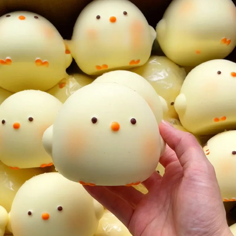 Jouet à presser Squishy en forme de poussin mignon, Fidget sensoriel anti-Stress à montée lente pour l'anxiété/DAH/autisme, cadeaux pour enfants et adultes