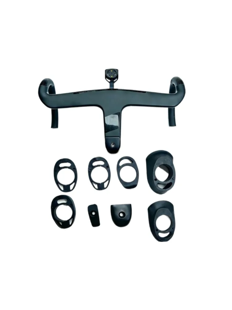 AliExpress NONE Full carbon 28.6mm integrated carbon fiber road bike handlebar racing, internal cable routing handlebar, accessories handlebar