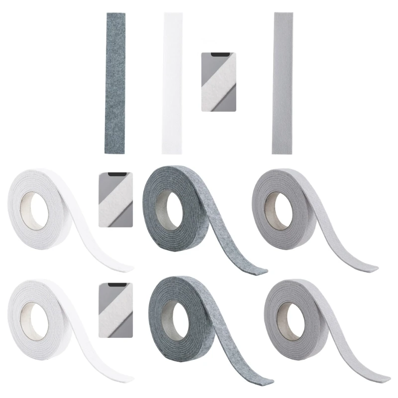 U55D Multipurpose Window Condensation Absorber Thickened Felt Strips Adhesive Window Water Absorbing Strips for Home Office Use