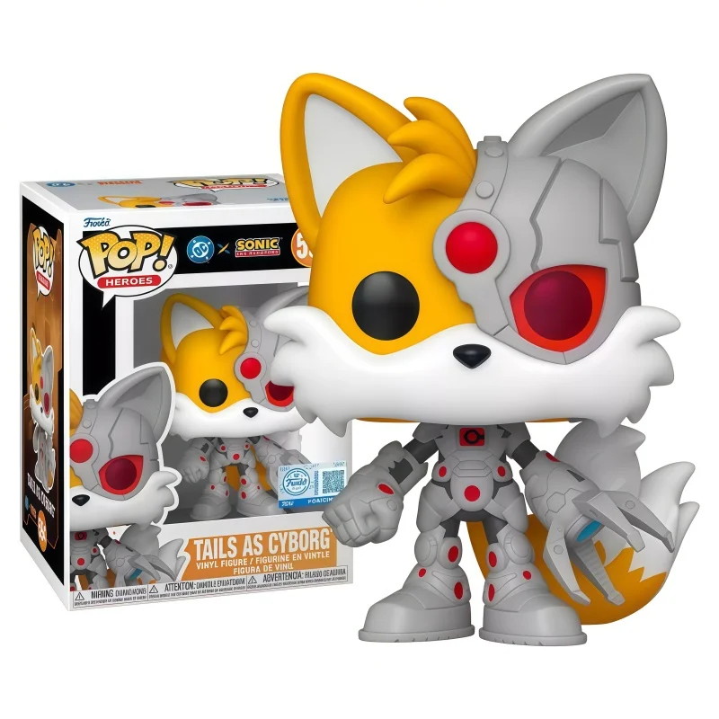 Funko Pop DC Justice League X Sonic Hedgehog Tails As Cyborg Vinyl Action Figure Limited Collectible Desk Ornament for Fans Gift - view 3