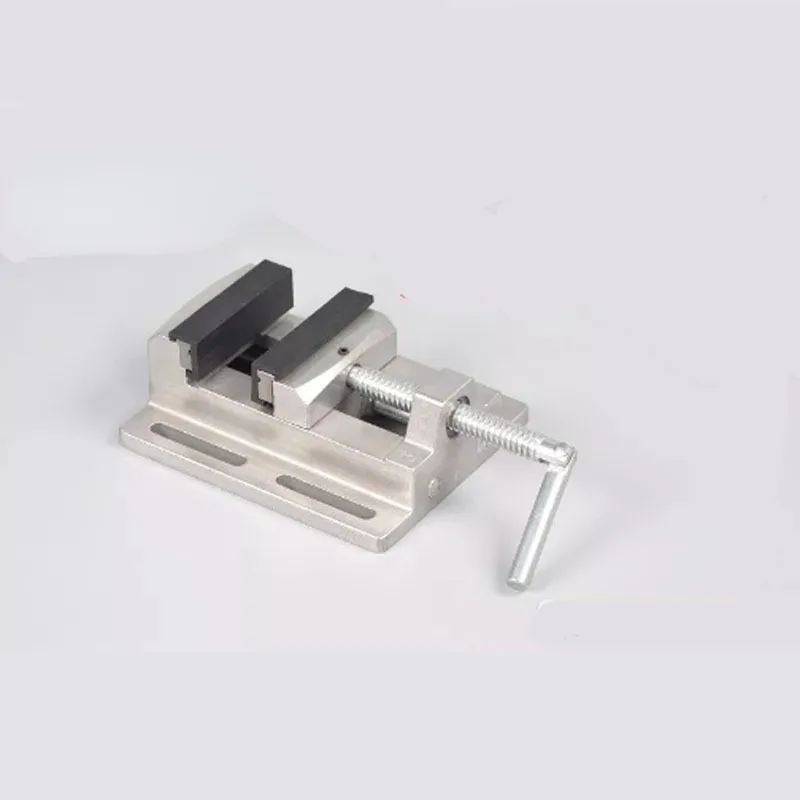 3-inch aluminum alloy small vise with flat mouth and double track precision clamping