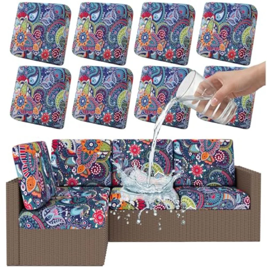 

Водонепроницаемые чехлы для садовой мебели, эластичные накидки для уличных диванов, сменные моющиеся защитные чехлы для мебели, чехлы для сидений диванов и кресел