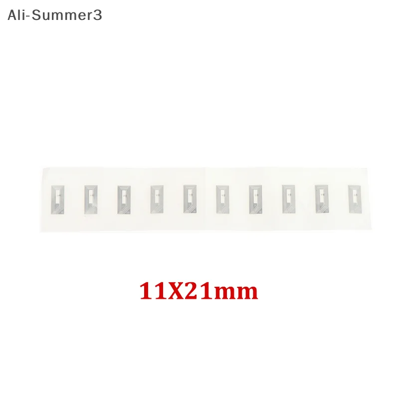 10 Pz Chip NFC Ntag213 Adesivo Intarsio Bagnato 11x21MM 13.56 MHz Etichetta RFID Tag 213 Etichetta Anti-contraffazione Etichetta Elettronica