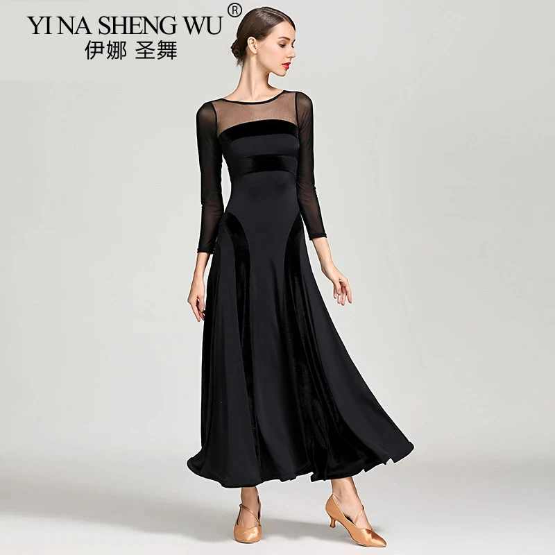 Red Standard Ballroom Dress for Women with Fringe Waltz Dance Wear Modern Ballroom Dance Costume Flamenco Style S-XXL