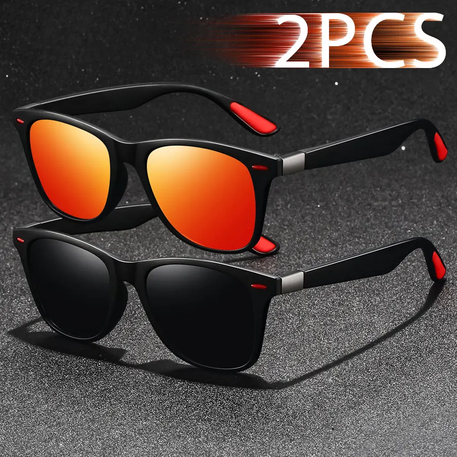 2 pezzi occhiali protettivi quadrati moda uomo donna alpinismo escursionismo occhiali da esterno leggeri alla moda colorati occhiali UV400