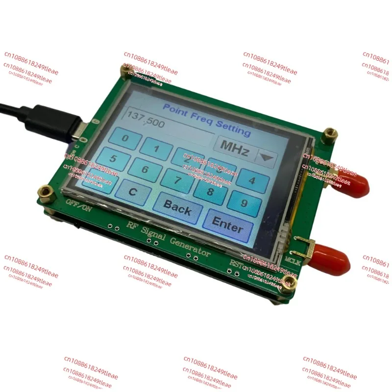 MAX2870 Signal Generator 23.5MHz-6000MHz Frequency Touching Screen Radio Frequency Signal Source PC Software Controls