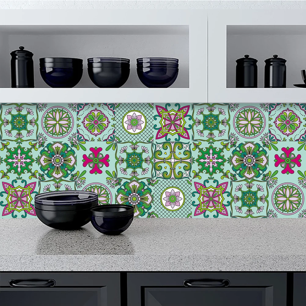Adesivi Adesivi per piastrelle Adesivi per piastrelle 3D Adesivi autoadesivi per pareti o pavimenti 10 pezzi 15x15 cm Adesivi per piastrelle a mosaico per bagno