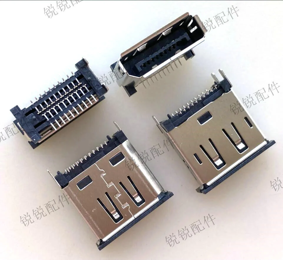 

Free shipping For imported upright DP 20P mothermount 180 degree vertical patch SMT displayport HD socket