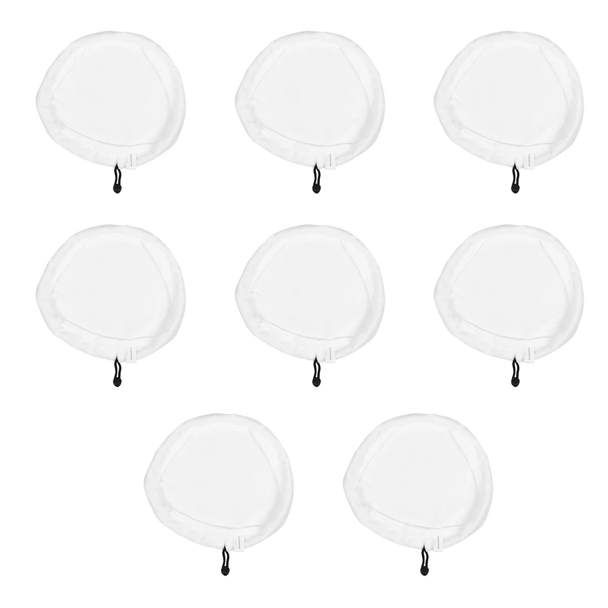 스팀 청소기 바닥 걸레 기선 청소기 트리플 코너 교체를위한 새로운 8Pcs 극세사 천 청소 패드