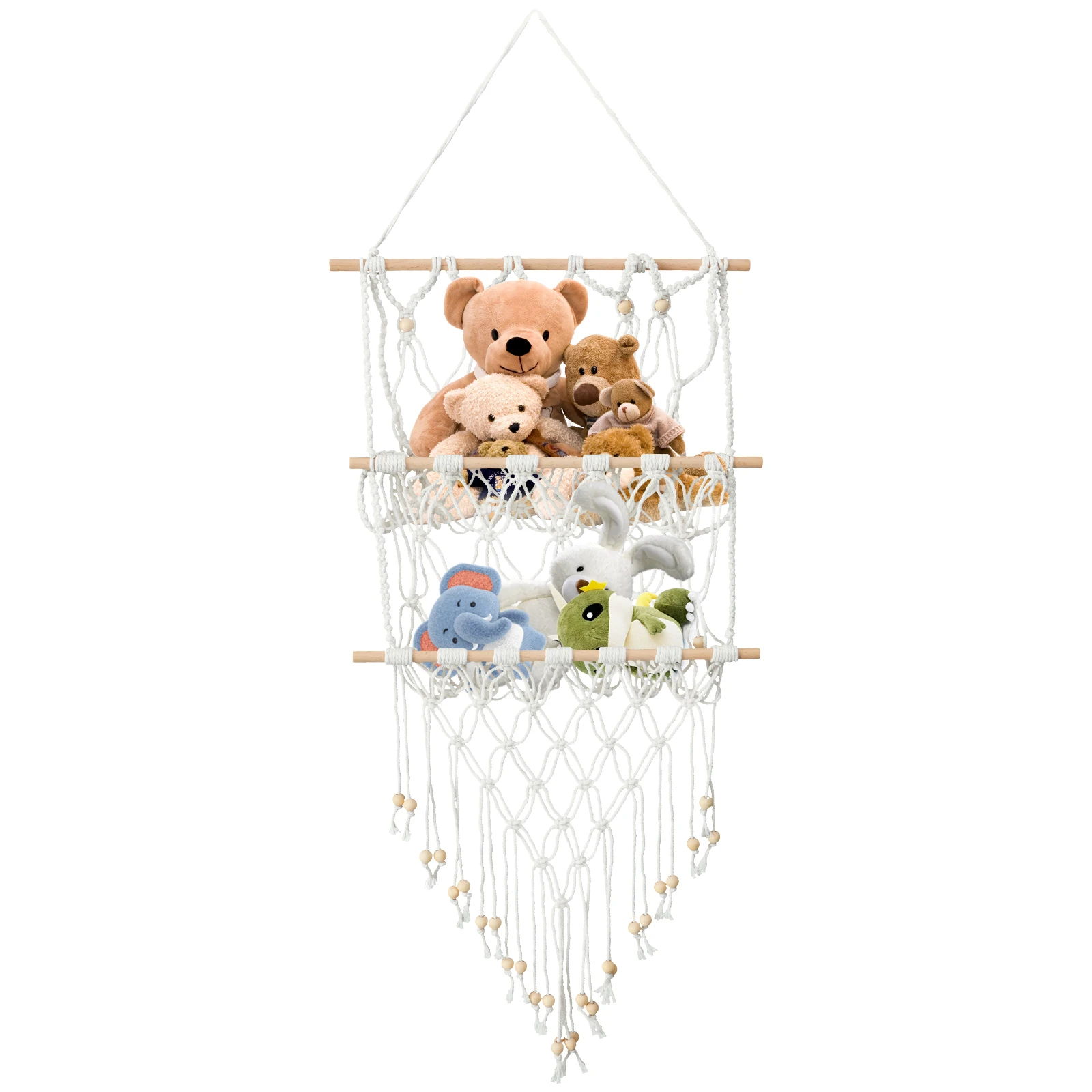 

Toy Hammock Stuffed Animals Storage Net Kids Toys Storage Organizer Wall Hanging Toy Hammock Net For Decorate Children's Rooms