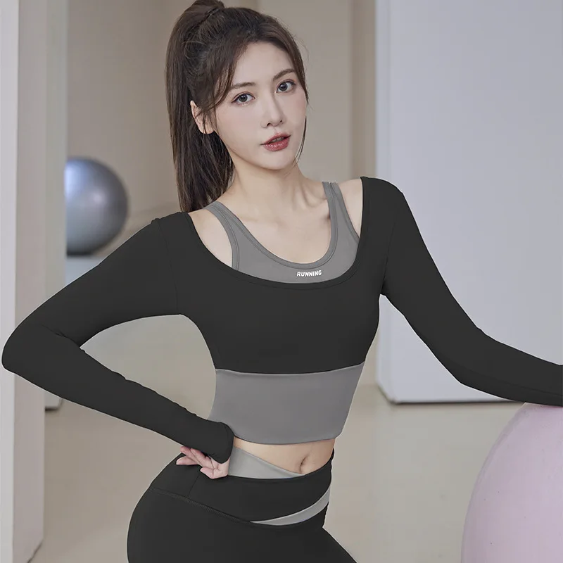 Splicing Seamless Yoga Set Gym Clothing Workout Clothes for Women Tracksuit Gym Set High Waist Sport Outfit Yoga Fitness Suit