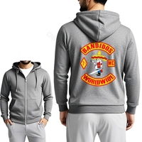 Sweatshirt Man Zipper Classic Hoodies Bandidos Mc Worldwide Logo Design Cotton Comfort pullover Fashion Comfortable Solid Color