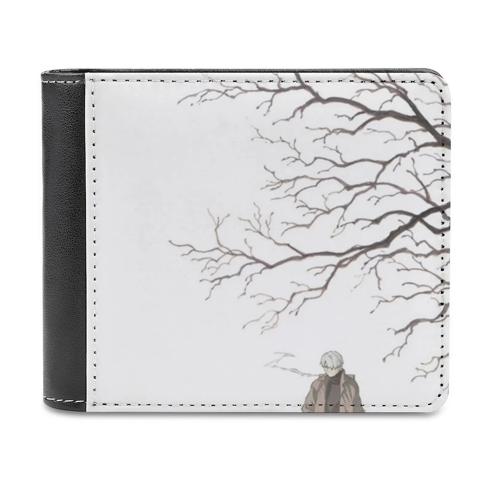 Mushishi Men Wallet Pu Leather Short Male Purses Credit Card Wallet For Men Money Bag Mushishi Ginko Mushi Shi Mushi Mushishi