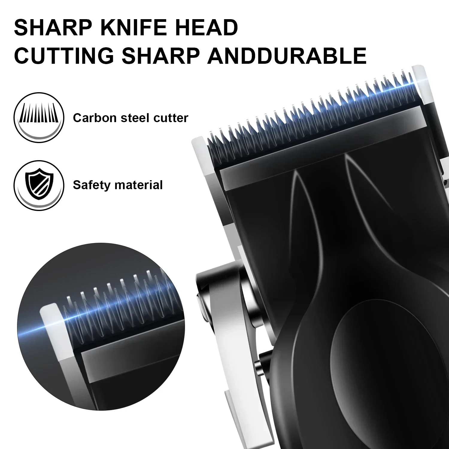 Kemei 2296 Barber Cordless Hair Trimmer 0mm Zero Gapped Carving Clipper Detailer Professional Electric Hair Cutting Machine