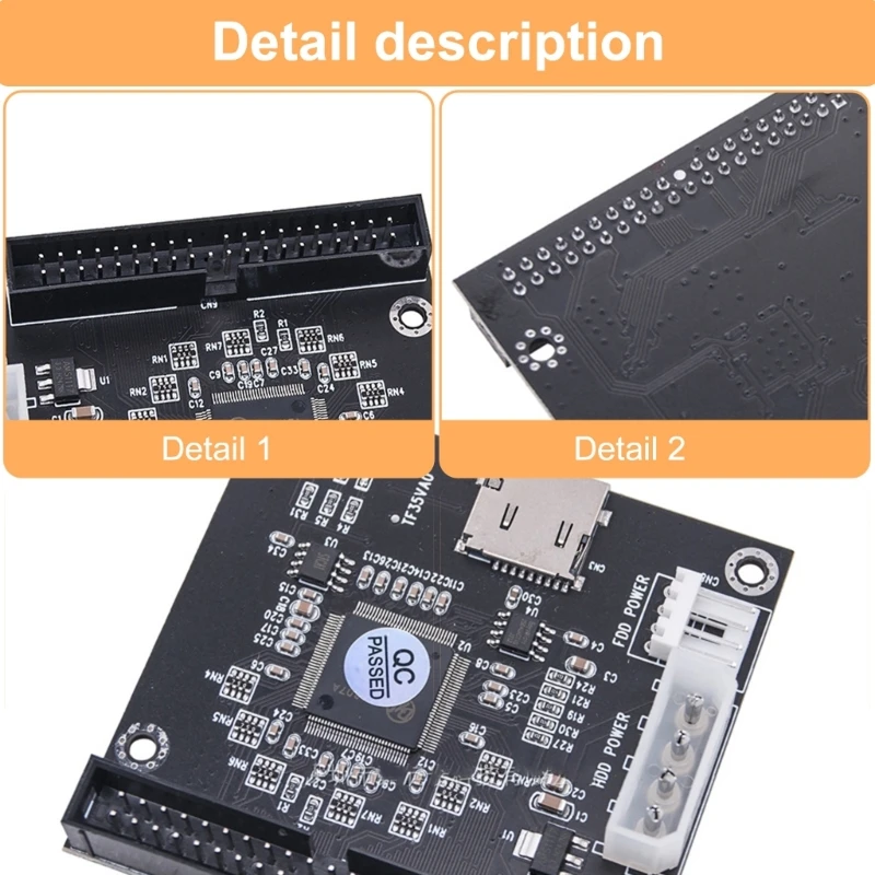 F3KE การ์ดหน่วยความจำไปยังอะแดปเตอร์การ์ด IDE การ์ดหน่วยความจำเป็น IDE 3.5 นิ้ว 44Pin ฮาร์ดดิสก์ไดรฟ์