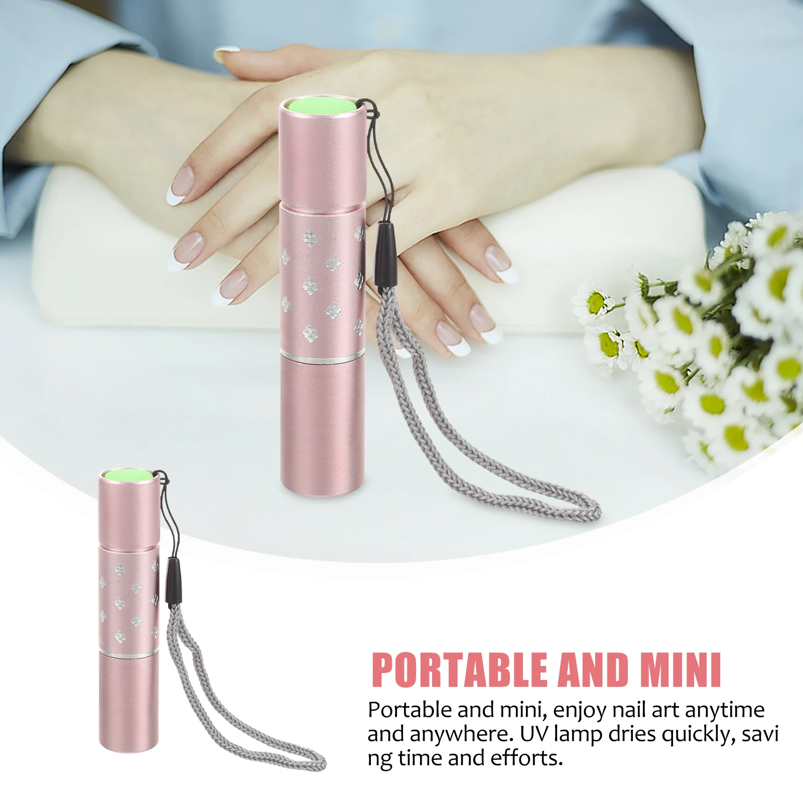 

Small Uv Nail Lamp for Gel Manicure Quick Dry Portable Nail Art Light Machine with Long Life Manicure Tools Kit