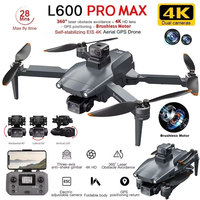 L600 PRO MAX GPS Drone 4K Professional 3-Axis PTZ HD Dual Camera Obstacle Avoidance Brushless Motor 5G WIFI RC Quadcopter Toys