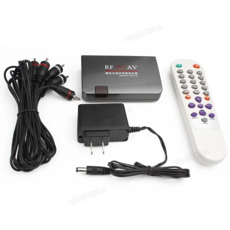 RF To AV Converter Station Channel Selector TV Cable To Projection TV Video Port Support Full Standard High-Quality AV Converter