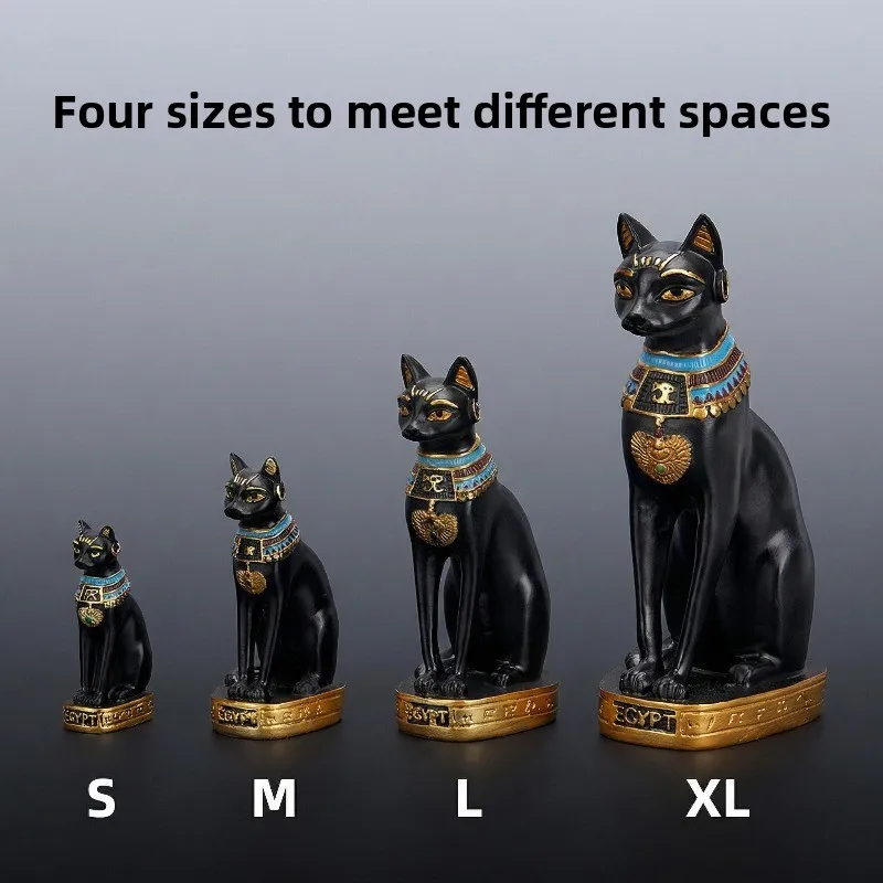 Exotic Hotel Home Decorations Ancient Egyptian Cat God Best Entrance Decoration Crafts Travel Memorial