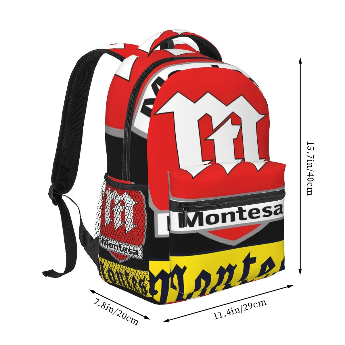 Montesa-Unisex motocicleta mochila casual, estudantes, lazer, viagens, computador