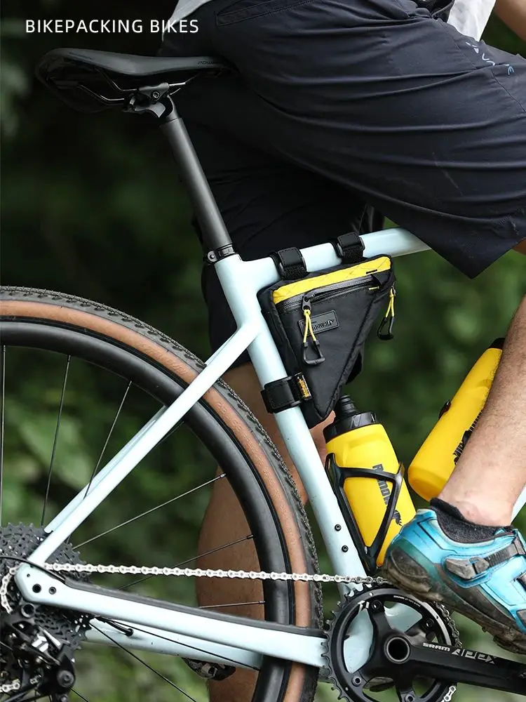 AliExpress Rhinowalk Bike Frame Bag 0.9L Water-Resistant Triangle Bag with Dual Access MTB Road Gravel Bicycle Front Triangle Storage Pack