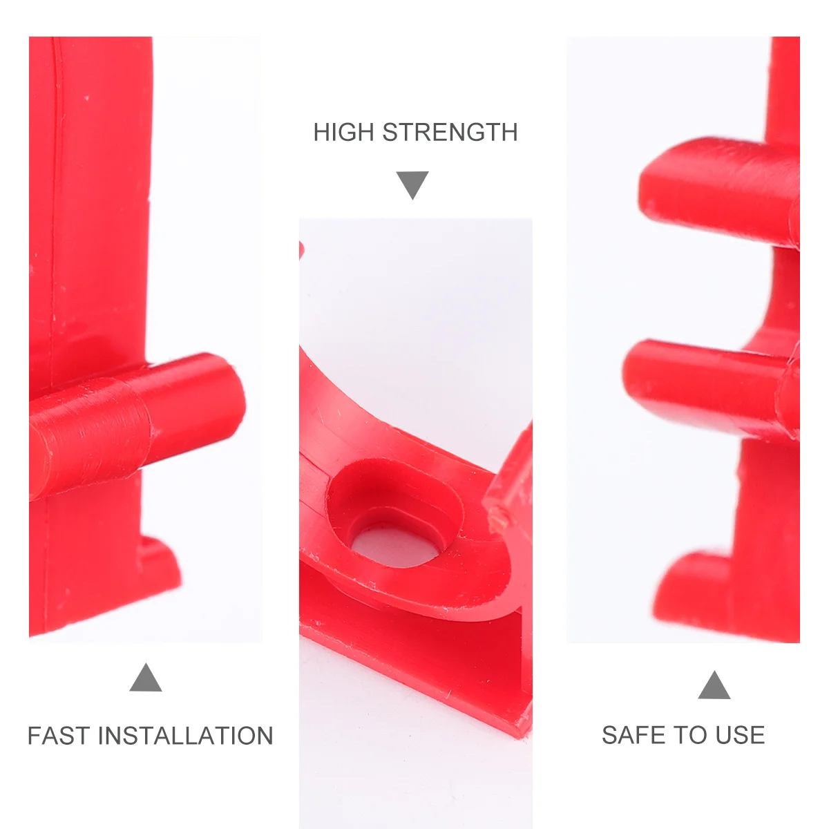 

100pcs U Shape Pipe Clamps Clips For Water Pvc Clamp Durable Support Wall Fixed Holder Riding Horse Clamp Electrician Tube