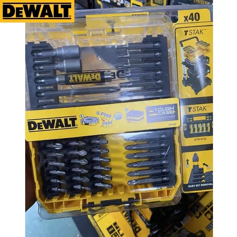 DEWALT DT70702 40 قطعة مجموعة لقمة مثقاب 1/4 "عرافة عرقوب لمفك البراغي اللاسلكي صالح TStak العلبة مع ملحقات حافظة صعبة